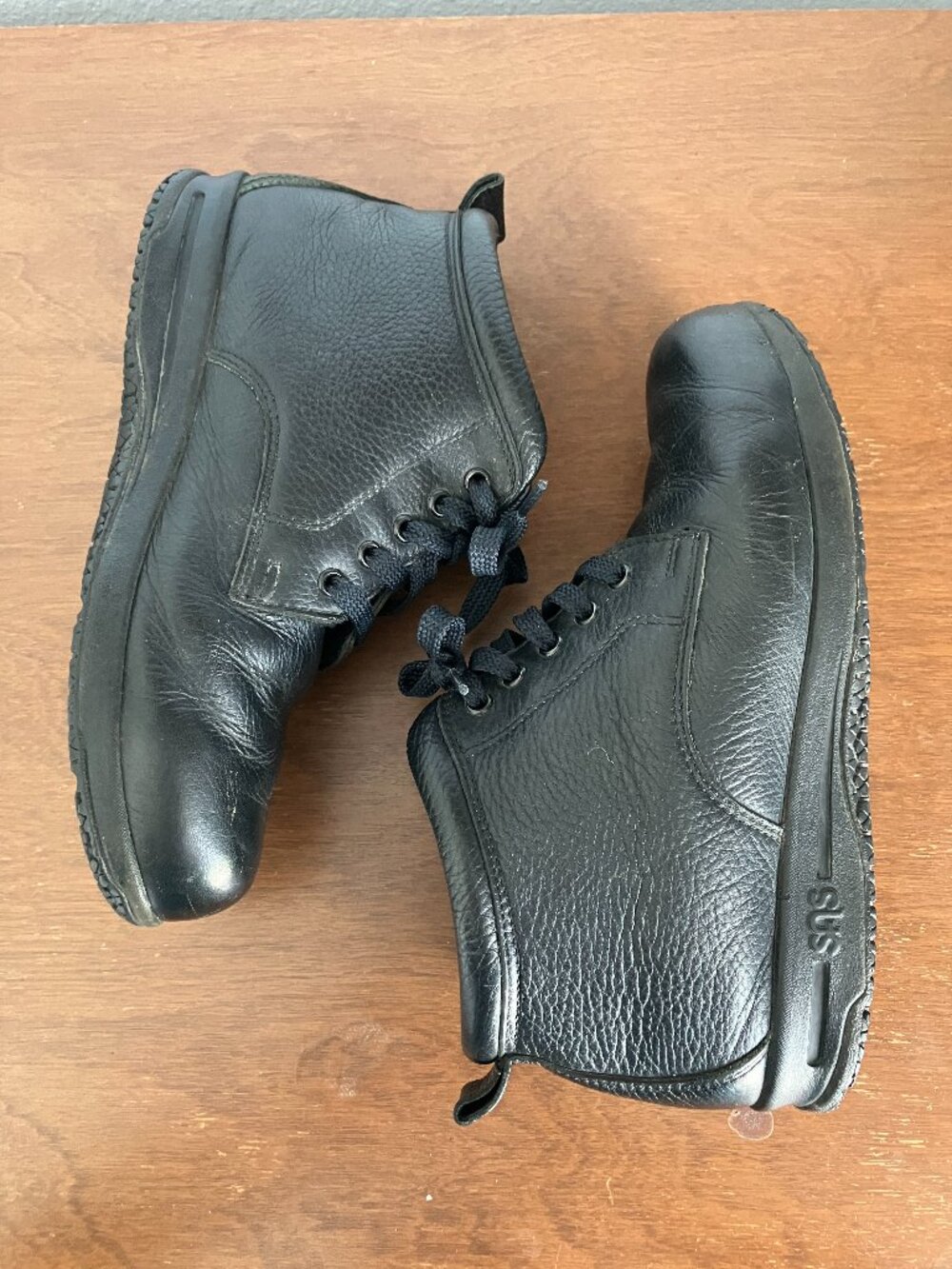 SAS Alpine Black Leather Boot 7.5 Narrow